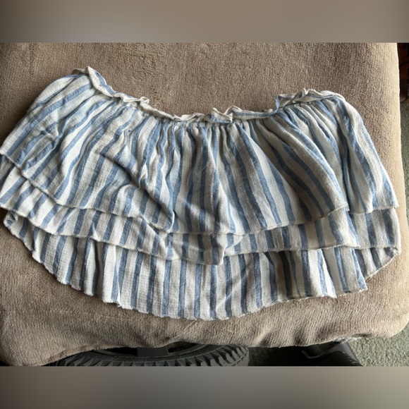 🌸2 Pc. Set🌸Listicle Striped Layered Crop Top & Maxi Skirt Set. - Picture 14 of 15